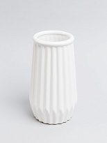 Ваза декоративная d12*h21см керамика белый