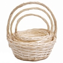 Корзина (ива) d22*h10*hh26см круг натуральный