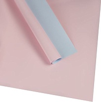 Пленка матовая 60*60см двухсторонняя Нужна и точка 20 листов светло-розовый/голубой
