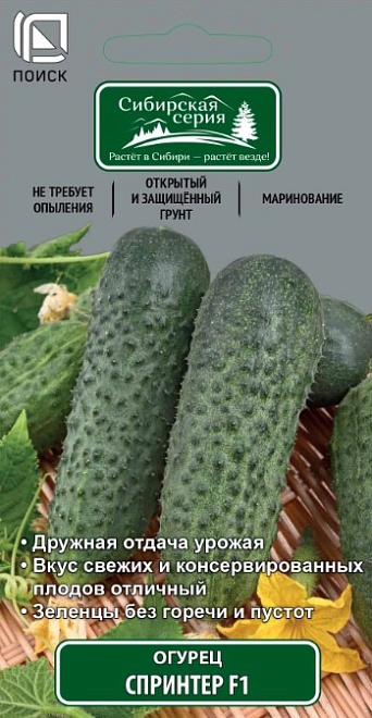 Огурец Спринтер F1 партенокарп. раннесп.12шт /Поиск