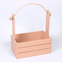 Ящик деревянный для декора 21*12*23см какао
