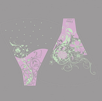 Пакет рюмка 44/50 Blum салат/белый