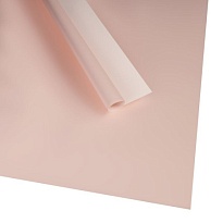 Пленка матовая 60*60см двухсторонняя Нужна и точка 20л нежно розовый-белый