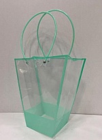 Пакет для цветов "Кант" трапеция 34*19*47см тиффани