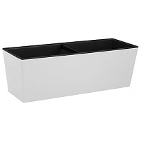 Ящик балконный London Cube 60.1*14.8 h14.3см 12,6л с вкладкой пластик белоснежный жасмин