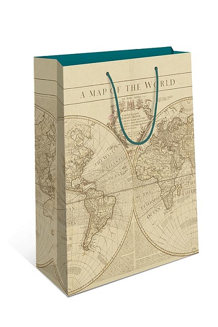 Пакет подарочный 18*23*10см карта