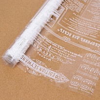 Пленка прозрачная 70см 200гр Музыкальная белый 