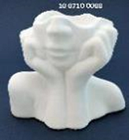 Кашпо Ожидание 13,5*9 h12,2см гипс белый