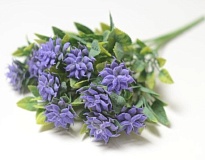 Зелень, букет искусственный шишки 5 веток h30см фиолетовый