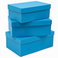 Коробка подарочная Прямоугольник 23,5*15*9,2см бирюзовый 