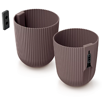 Кашпо настенное Prosperplast Milly Wall d14,6 h17,6см 2,1л пластик марсала