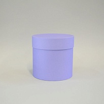 Коробка шляпная с крышкой d20*h20см базовый фиалка
