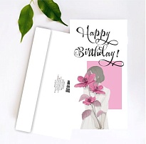 Конверт для денег Happy birthday 19*10см