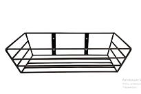 Подставка под балконный ящик Стэн 45*23*14см черный