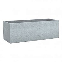 Кашпо Scheurich C-Cube Long (240) 80*29 h27см 35л пластик серый камень