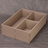 Ящик декоративный 3 в 1 35*25*9,6см, капучино