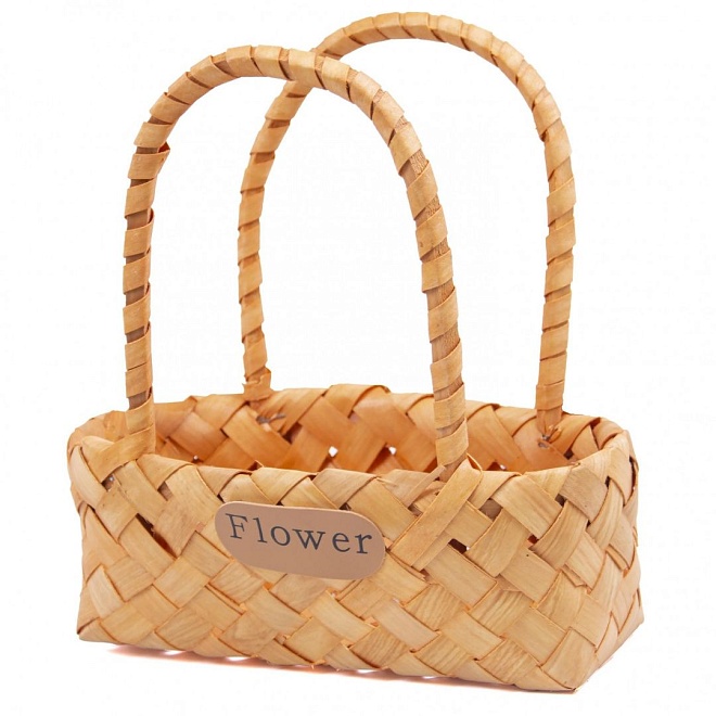 Корзина (секвойя) d24*14,5*h9*hh25см овал натуральный 