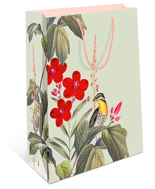 Пакет подарочный 33*43*10см Цветы