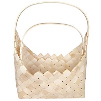 Корзина (секвойя) d34*22*h17*hh45.5см сумка светло-натуральный