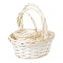Корзина (ива) d16*h10см круг натуральный