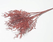 Зелень букет искусственный Водоросль 7 веток h40см красный