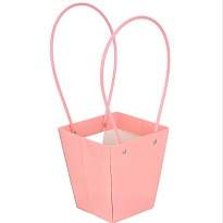 Пакет для цветов 9*13*15см персиковый