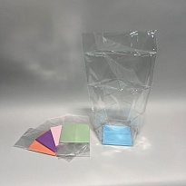 Пакет на жестком дне №1,5 14х14х53см прозрачный 