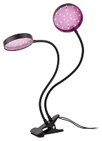 Фитосветильник ЭРА красно-синий спектр прищепка 20вт черный 