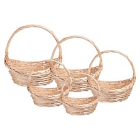 Корзина (ива) d48*35*h20*hh46см овал коричневый