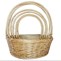 Корзина (ива) d70*h25*hh75см круг натуральный 