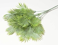 Зелень, букет искусственный, пальма, 5 веток, h40см, патина