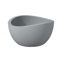 Кашпо Scheurich Bowl (252) d40 h21см 12л пластик серый камень