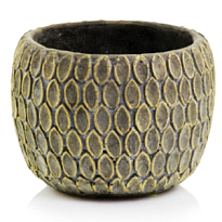 Кашпо Polnix Rustic d16 h13см керамика серо-зеленый