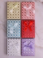 Коробочка для украшений 7*9*2,8см аргайл микс