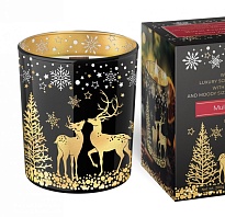 Свеча в стакане Bartek, 200г аромат Теплый вечер, деревянный фитиль