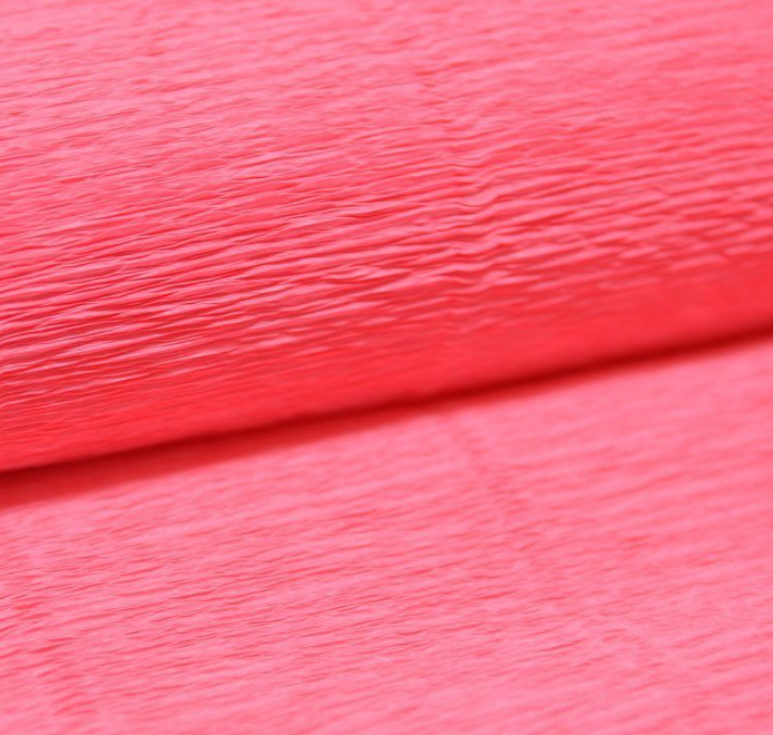 Бумага гофрированная розово-коралловый №601, 180г/м2, 50*250см