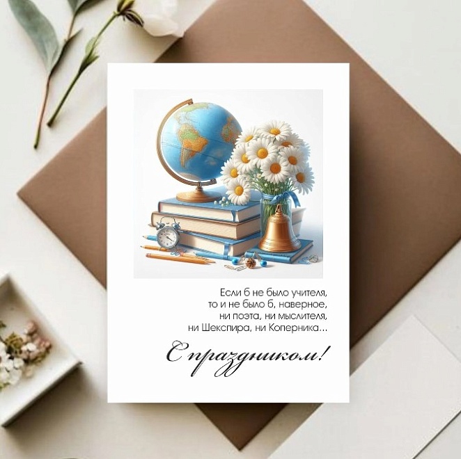Открытка С праздником 7*10см 5шт