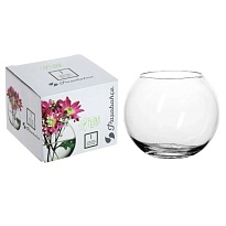 Ваза из стекла шар Флора d7*h7,9см, 0,4л (в коробке) 
