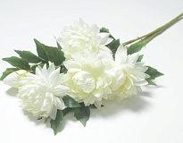 Лотосы в букете искусственные 4 головы 1 бутон h69см белый