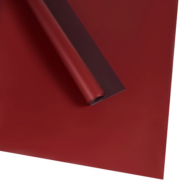 Пленка матовая 60*60см двухсторонняя Нужна и точка 20 листов винный-красный