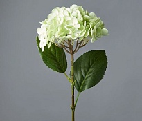 Гортензия искусственная 1 голова h65см зеленовато-белый
