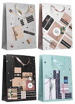 Пакет подарочный 31*42*12см Подарок ассорти