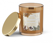 Свеча в стакане Bartek, 220г аромат Хорошие моменты крышка