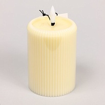 Свеча светодиодная 7,5*10,5см пламя 2,5см молочный