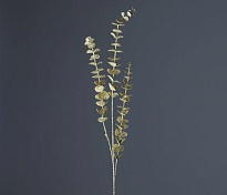 Эвкалипт искусственный с глиттером h79см золотой