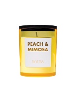 Свеча в стакане Roura 120г аромат Персик и Мимоза