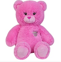 Мягкая игрушка KULT, Медведь, h65см, пурпурный 