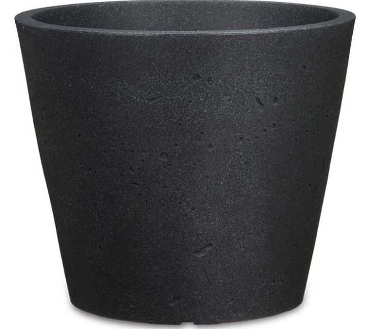 Кашпо Scheurich C-Cone (238) d40 h33см 26л пластик черный камень