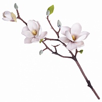 Магнолия ветка искусственная h50см сиреневый
