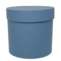 Коробка шляпная с крышкой d20*h20см матовый лавандовый